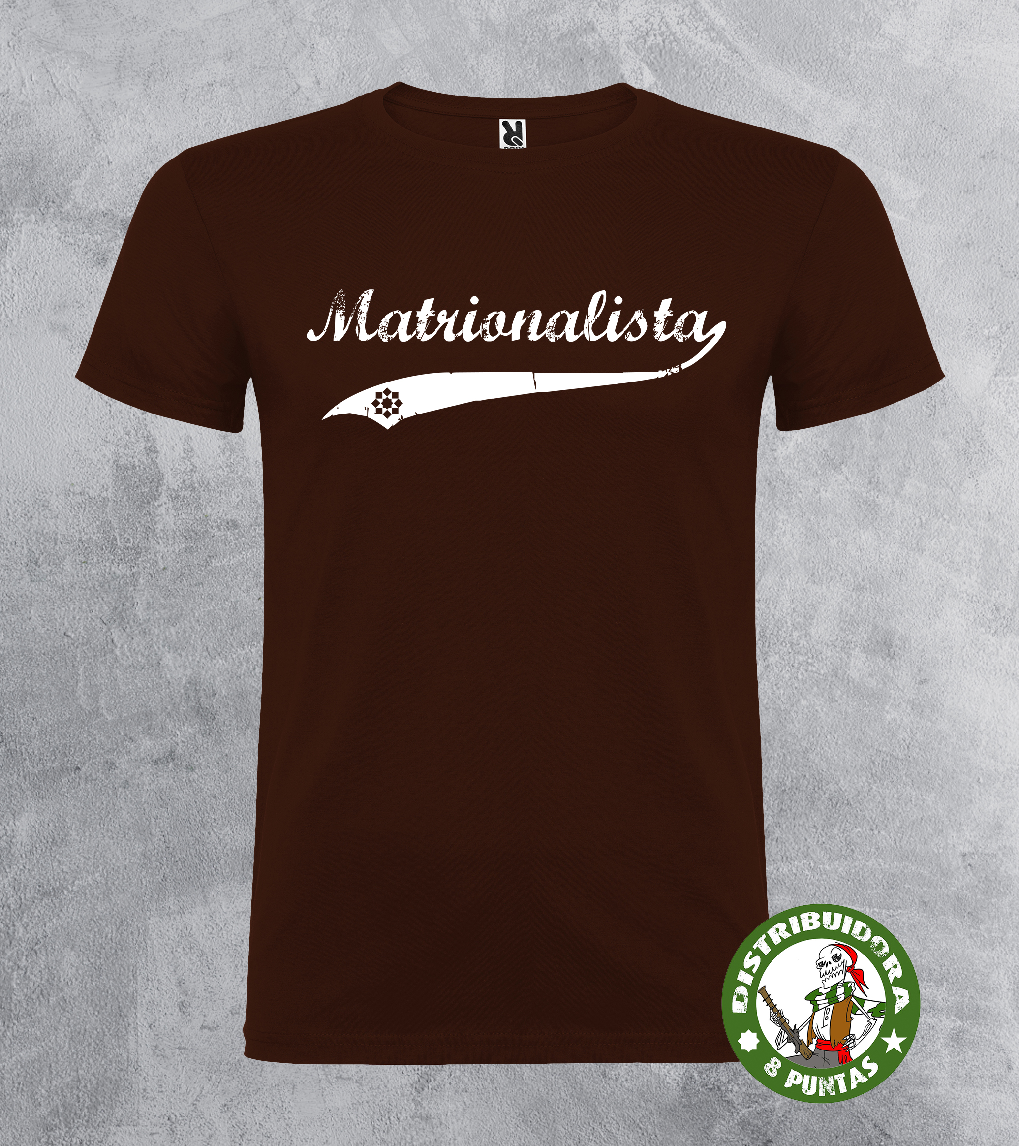 camiseta matrionalista chocolate