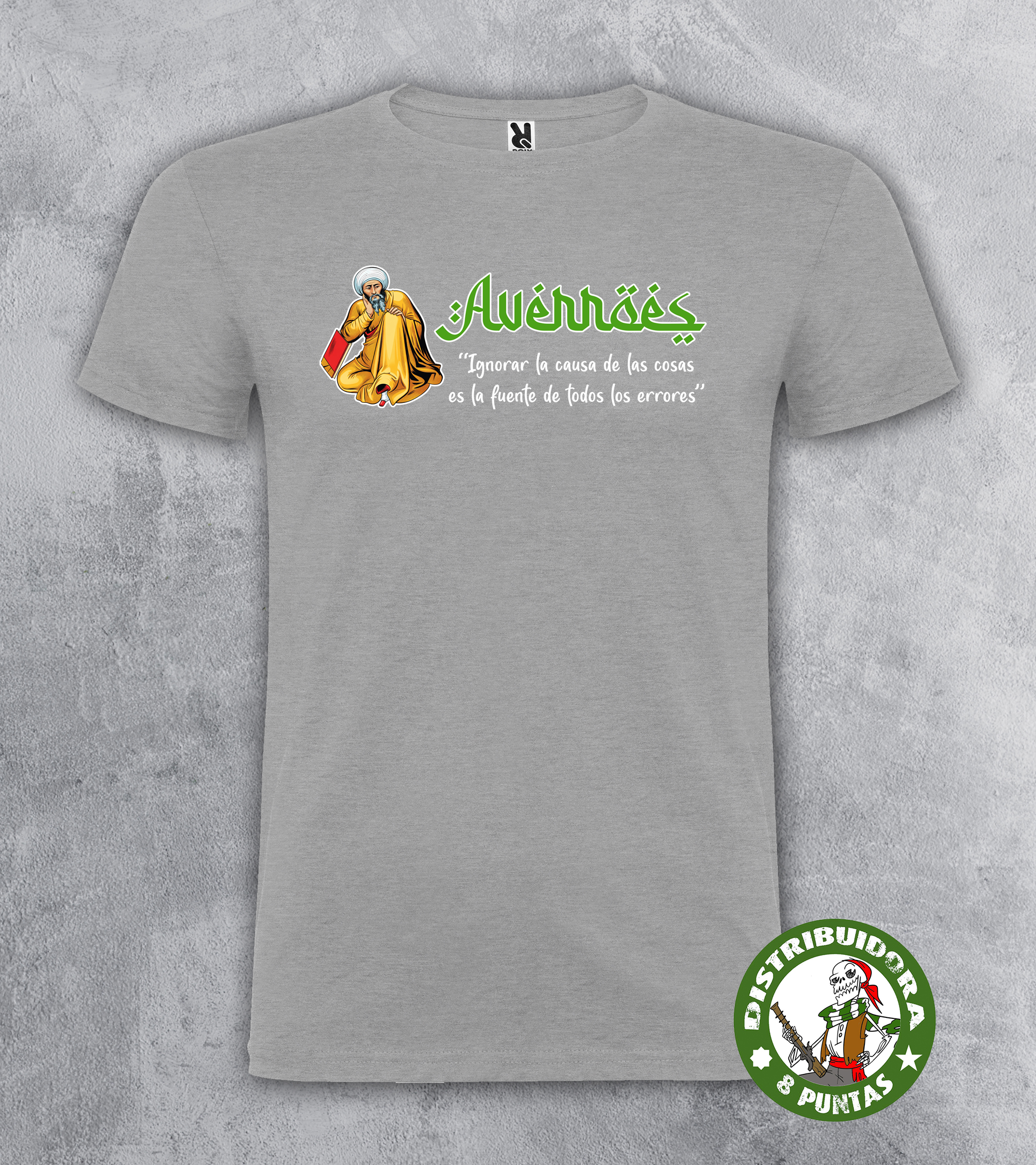 camiseta averroes gris
