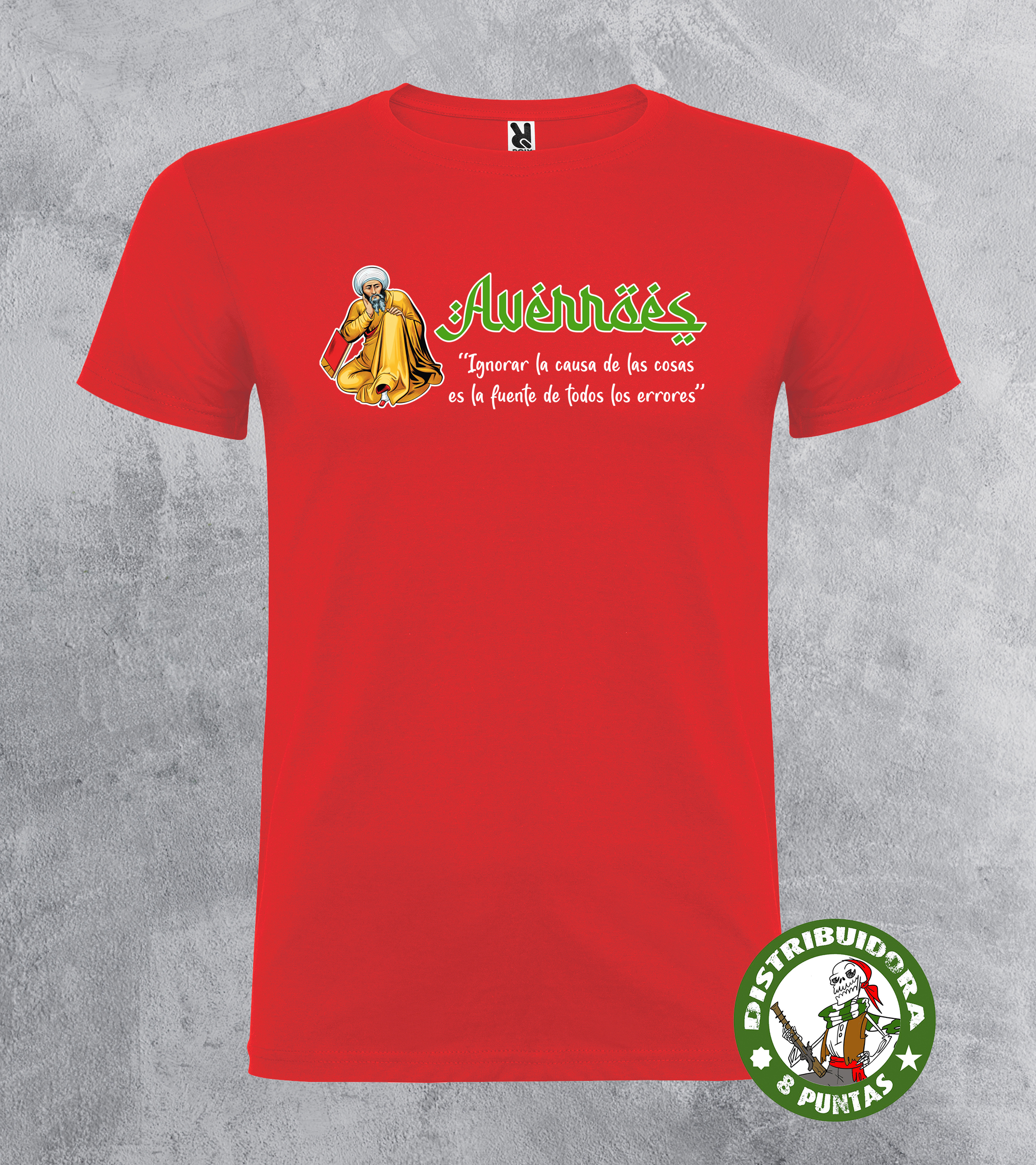 camiseta averroes rojo